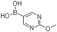 2-甲氧基-5-嘧啶硼酸分子结构 (CAS 628692-15-9)
