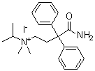 (3-氨基甲酰基-3,3-二苯基丙基)异丙基二甲基碘化铵分子结构 (CAS 6287-69-0)