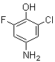 4-氨基-2-氯-6-氟苯酚分子结构 (CAS 62918-76-7)