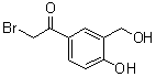 2-溴-4'-羟基-3'-(羟基甲基)苯乙酮分子结构 (CAS 62932-94-9)