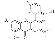 结构式 CAS# 62949-77-3, 桑黄酮 A