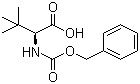 Cbz-L-叔亮氨酸分子结构 (CAS 62965-10-0)