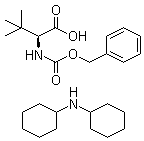 N-苄氧羰基-L-叔亮氨酸二环己胺盐分子结构 (CAS 62965-37-1)