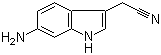 结构式 CAS# 629662-49-3, 6-氨基-1H-吲哚-3-乙腈