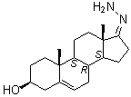 3beta-羟基-雄甾-5-烯-17-酮腙分子结构 (CAS 63015-10-1)