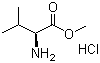L-缬氨酸甲酯盐酸盐分子结构 (CAS 6306-52-1)