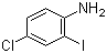2-碘-4-氯苯胺分子结构 (CAS 63069-48-7)