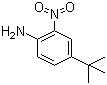 4-叔丁基-2-硝基苯胺分子结构 (CAS 6310-19-6)