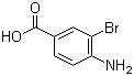 4-氨基-3-溴苯甲酸分子结构 (CAS 6311-37-1)