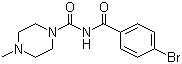 N-(4-溴苯甲酰基)-4-甲基哌嗪-1-甲酰胺分子结构 (CAS 6312-50-1)