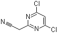 4,6-二氯-2-嘧啶乙腈分子结构 (CAS 63155-43-1)