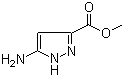 5-氨基-1H-吡唑-3-羧酸甲酯分子结构 (CAS 632365-54-9)