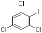1-碘-2,4,6-三氯苯分子结构 (CAS 6324-50-1)