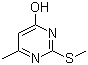 6-甲基-4-羟基-2-甲硫基嘧啶分子结构 (CAS 6328-58-1)