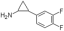 2-(3,4-Difluorophenyl)cyclopropaneamine molecular structure (CAS 633312-86-4)