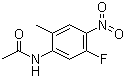 N-(5-氟-2-甲基-4-硝基苯基)乙酰胺分子结构 (CAS 633327-49-8)