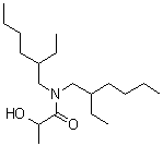 N,N-二(2-乙基己基)-2-羟基丙酰胺分子结构 (CAS 6334-12-9)