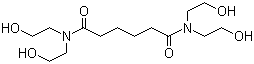 structure of CAS# 6334-25-4, N,N,N',N'-Tetrakis(2-hydroxyethyl)adipamide;N,N,N',N'-Tetrakis(2-hydroxyethyl)-hexanediamide