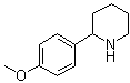 2-(4-甲氧基苯基)哌啶分子结构 (CAS 63359-20-6)