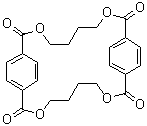 1,4-丁二醇-对苯二甲酰氯环二聚体分子结构 (CAS 63440-93-7)