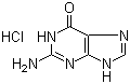 鸟嘌呤盐酸盐分子结构 (CAS 635-39-2)