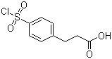 4-(氯磺酰基)苯丙酸分子结构 (CAS 63545-54-0)