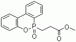 9,10-Dihydro-9-oxa-10-phosphaphenanthrene-10-propanoic acid methyl ester 10-oxide molecular structure (CAS 63562-42-5)