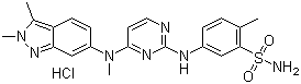 结构式 CAS# 635702-64-6, 盐酸帕唑帕尼