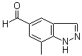 7-甲基-1H-吲唑-5-甲醛分子结构 (CAS 635712-40-2)
