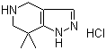 4,5,6,7-四氢-7,7-二甲基-1H-吡唑并[4,3-c]吡啶盐酸盐分子结构 (CAS 635712-89-9)