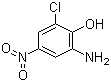 2-Amino-6-chloro-4-nitrophenol molecular structure (CAS 6358-09-4)