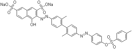 酸性红 111分子结构 (CAS 6358-57-2)