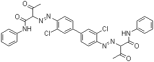 颜料黄 12分子结构 (CAS 6358-85-6)