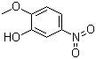 2-甲氧基-5-硝基苯酚分子结构 (CAS 636-93-1)