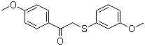 1-(4-甲氧基苯基)-2-(3-甲氧基苯硫基)乙酮分子结构 (CAS 63675-73-0)