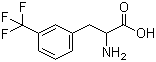 3-三氟甲基-DL-苯丙氨酸分子结构 (CAS 63701-37-1)