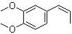 结构式 CAS# 6380-24-1, 顺式-甲基异丁香油酚