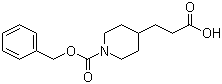 N-苄氧羰基-4-哌啶丙酸分子结构 (CAS 63845-33-0)