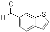 结构式 CAS# 6386-80-7, 1-苯并噻吩-6-甲醛