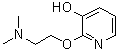 2-(2-二甲基氨基乙氧基)吡啶-3-醇分子结构 (CAS 639029-36-0)