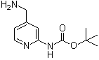 结构式 CAS# 639091-78-4, (4-氨基甲基吡啶-2-基)氨基甲酸叔丁酯