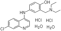 阿莫地喹盐酸盐分子结构 (CAS 6398-98-7)