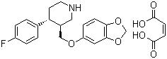 马来酸帕罗西汀分子结构 (CAS 64006-44-6)