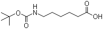 N-叔丁氧羰基-6-氨基己酸分子结构 (CAS 6404-29-1)