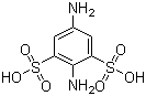 2,5-二氨基-1,3-苯二磺酸分子结构 (CAS 6409-48-9)