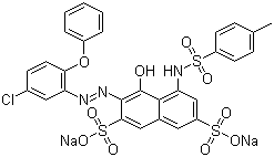 弱酸性亮红 B分子结构 (CAS 6416-66-6)