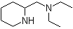 N,N-二乙基-2-哌啶甲胺分子结构 (CAS 64168-09-8)
