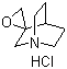 螺[1-氮杂双环[2.2.2]辛烷-3,2'-环氧乙烷] 盐酸盐分子结构 (CAS 64168-68-9)