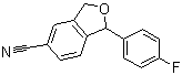 5-氰基-1-(4-氟苯基)-1,3-二氢异苯并呋喃分子结构 (CAS 64169-67-1)