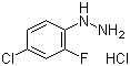 4-氯-2-氟苯肼盐酸盐分子结构 (CAS 64172-78-7)